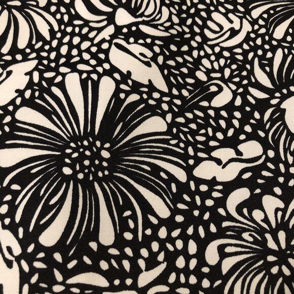 Coral Bay Golf Skirt Women Sz 6 Black White Floral Print Shorts Skort Athleisure - Picture 2 of 12